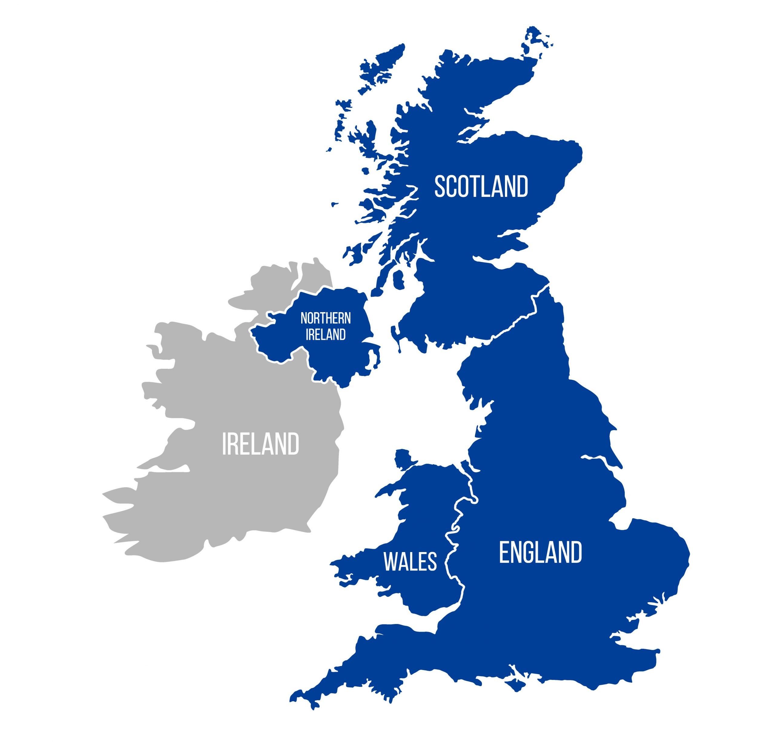 Scotland and Ireland